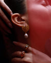Petal Pearl Drop Earrings